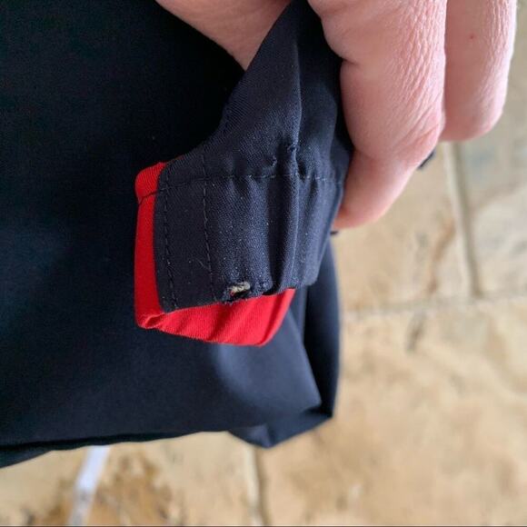 Cutter & Buck men’s windbreaker Zip up jacket SZ large Golf Navy & Red - Picture 6 of 9